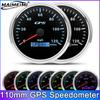 110MM Gauge 120km/h 120MPH GPS Speedometer  with Antenna for Car Boat Truck Motorcycle Speed Meter 7 Colors