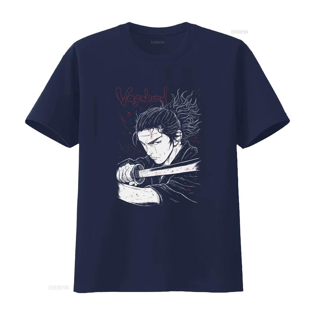 Vagabond Musashi Miyamoto Matahachi Honiden New Top T Shirt Vintage Washed Unisex Stylish Comfortable Stretched Versatile