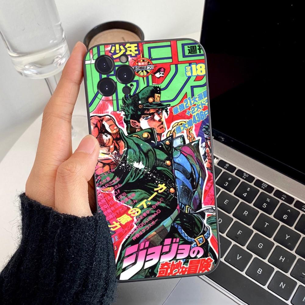 JoJos Bizarre Adventure Phone Case Silicone Soft For Iphone 16 15 14 13 12 11 Pro Mini XS MAX Plus X Cover