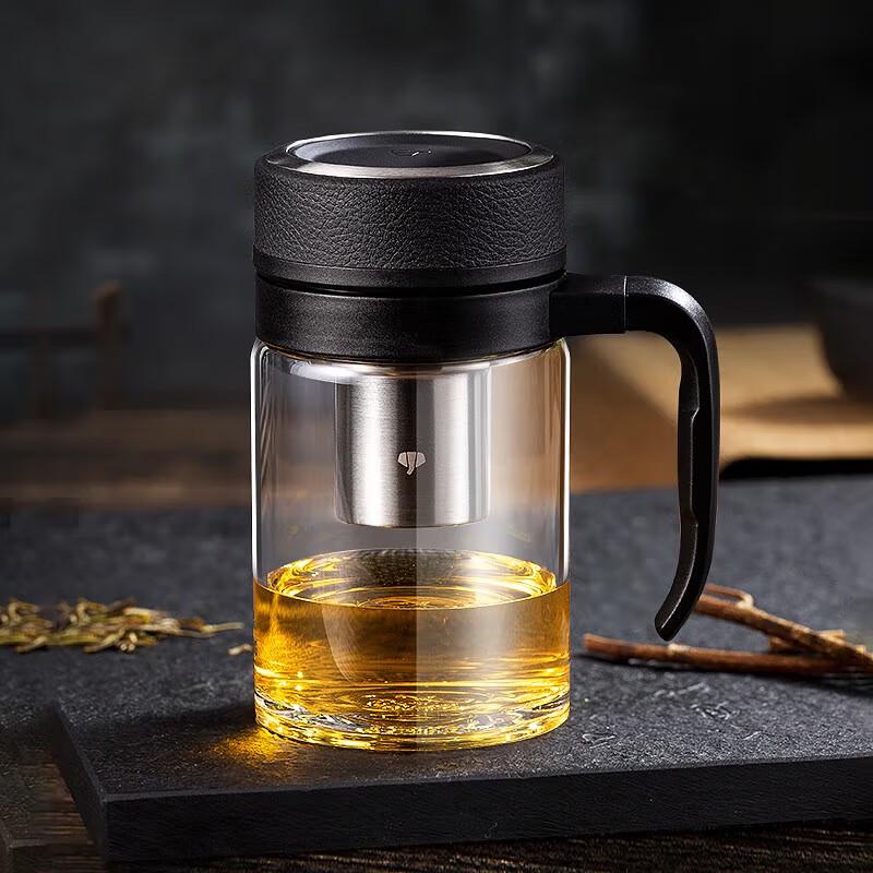 

Universal Borosilicate Glass Tea Mug with Handle and Infuser 480ml