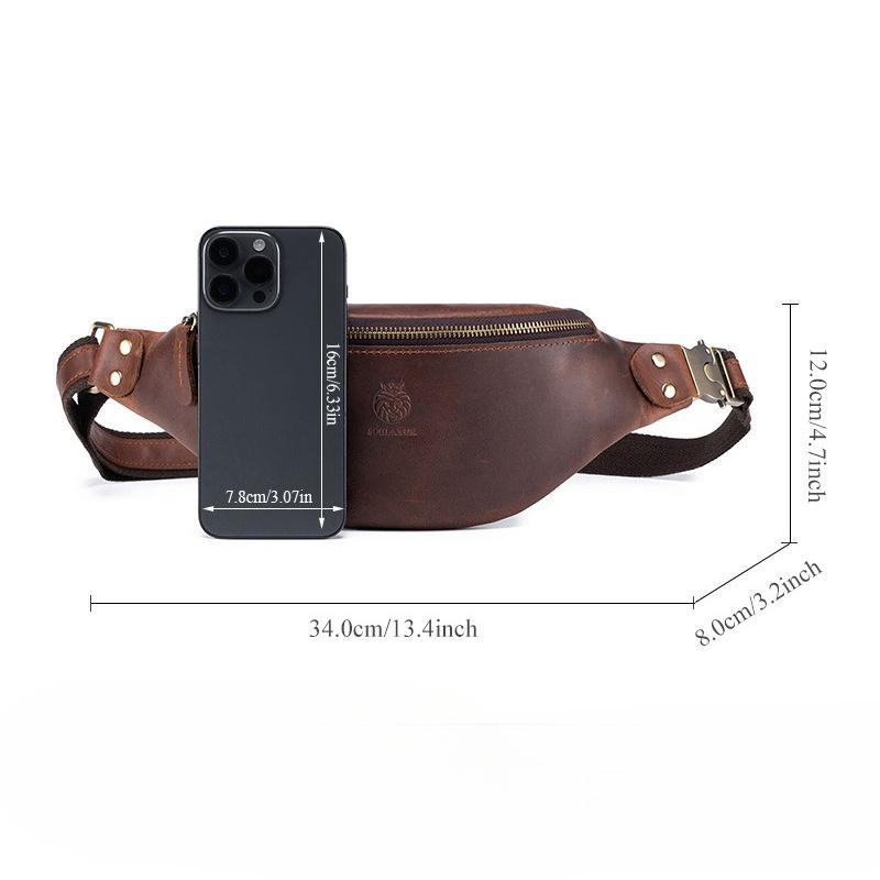 Men's Casual Multi-functional Trendy Crossbody Backpack with Chest Pocket Casually