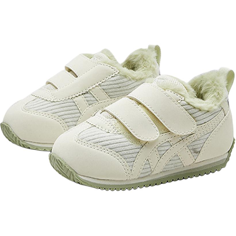 Asics Suku2 Cotla Synthetic Leather Thickened Warm Fleece Low-Top Kids Casual Shoes Kids sneakers 1144A437-101