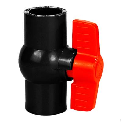 PVC Ball Valve Slip Fitting Shut Off Switch Easy Turn Handle T Water Control for Aquarium