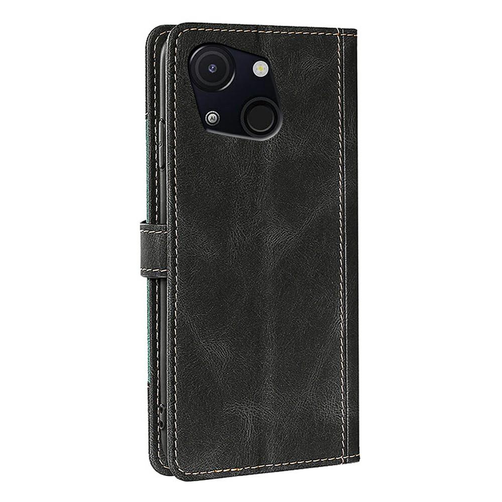 For Itel A50C Case Leather Wallet Phone Cover with Straw Hat Magnetic Clasp