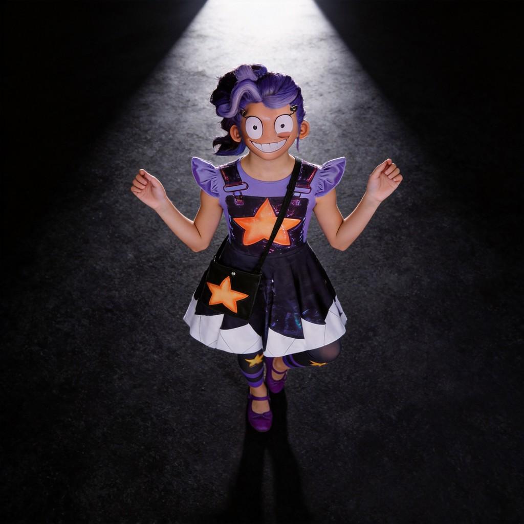 Robe Kostume Lily Lovebraids de Poppy Playtime Pour Cosplay et Événements d'Halloween