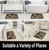 1 Piece of Rural Style Stone Rugs Wall Design Welcome Floor Mat Retro Home Decoration Carpet