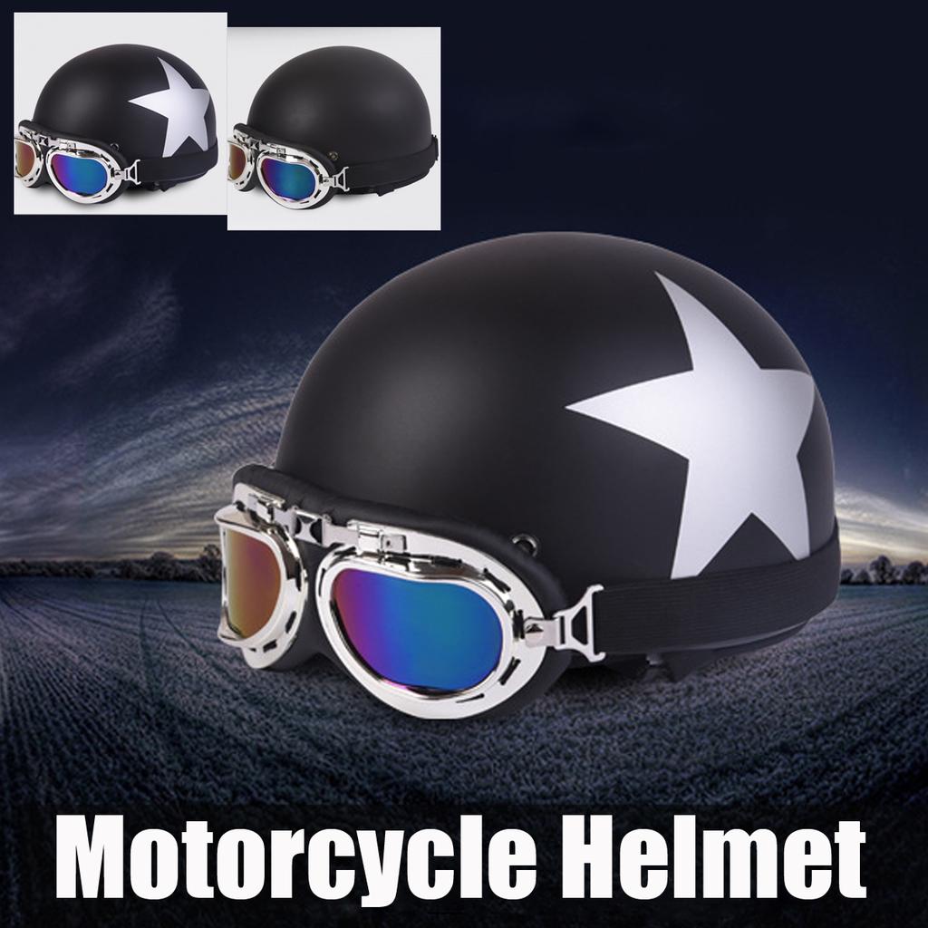 Adult Leather Retro Harley Motorcycle Helmet Lightweight Comfort Men Women Universal Electric Motorbike Safety Caps Seasons Universal Open Face Helmet
