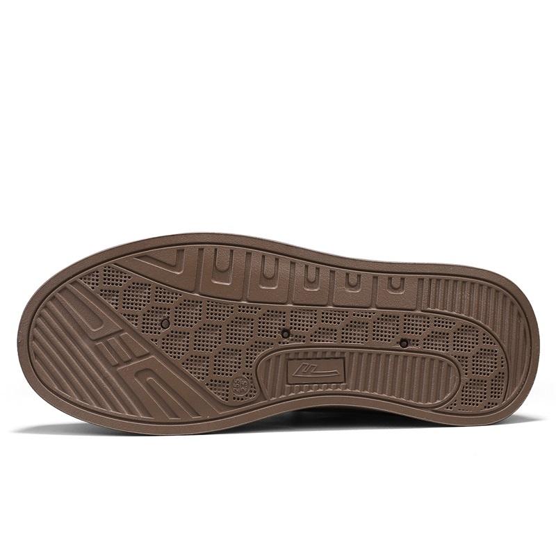 Warrior Thick Sole Trendy Comfortable Versatile Slip Resistant Shock Absorbing Wear Resistant Low Top Skate Shoes Men Sneaker Brown WXP(WZ)-243803
