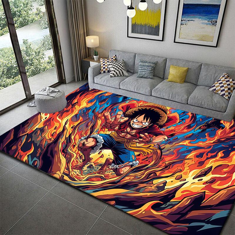 One Piece Samurai Carpet Rug for Living Room Bedroom Home Sofa Decoration,Kids play Non-slip Floor Mat