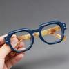 Casual Men's Reading Glasses Fashion Large Square Frame Far Sight Eyewear Plus Diopters Classic Vintage Presbyopic Glasses
