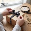 Dekoratives Band für Tierleckerlis 1 cm x 9 m Pfotenabdruck Geripptes Band, Für Stoffbastel-Liebhaber, Themen-Geschenkverpackung und DIY-Schleifen, Blumengesteck