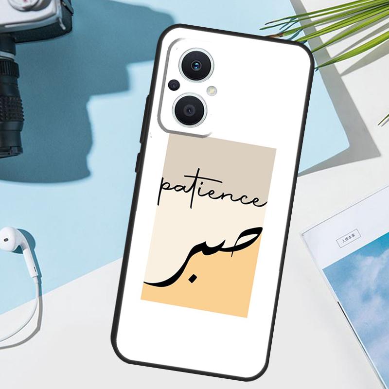 Sabr Patience Cover For OPPO Reno 14F 13F 12F 11F 8T 7 8 Lite 10 11 12 13 14 OPPO Find X9 X8 X5 X6 Pro Case