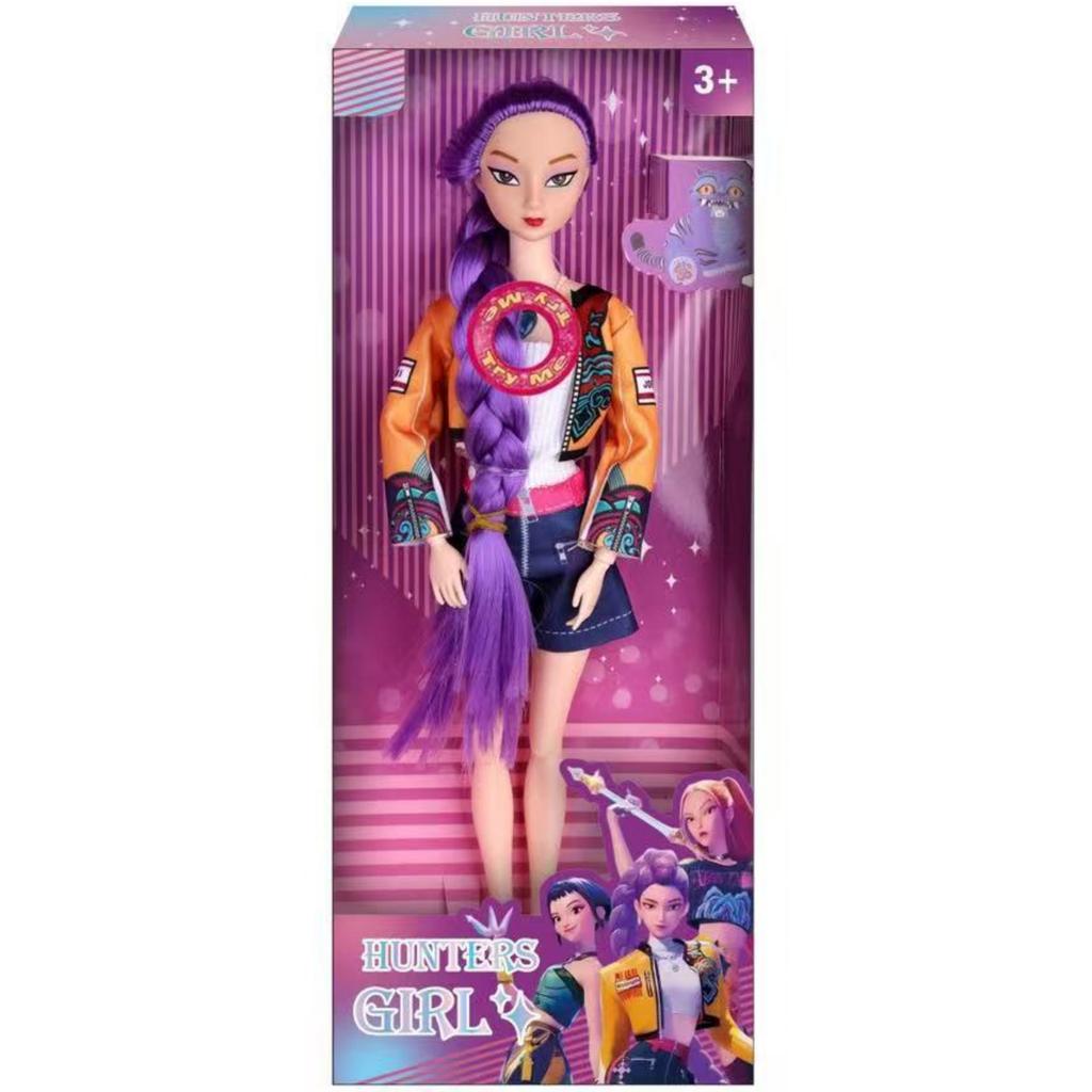 Kpop Rumi Mira Zoey Vinyl Doll Anime Hunters Girl 11 Inch Articulated With Theme Music Cute Toy 3Pcs Set Gift For Kids Girl Fans