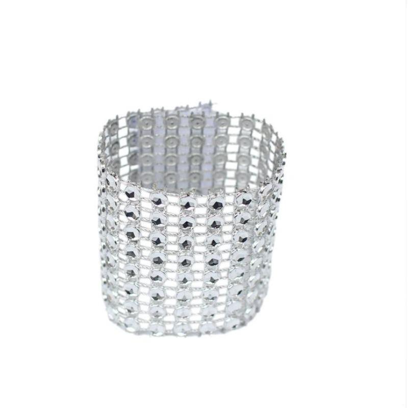1PC European Hollow Mesh Drill Napkin Buckle Plastic Napkin Ring Wedding Festival Hotel Dining Supplies