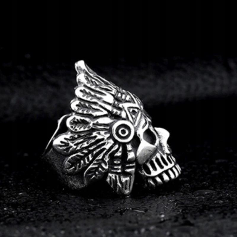 Indian Skull Signet Ring 453