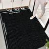 1pcs Double Stripe Non-Slip Doormat for Entryway - Heavy Duty Dirt Resistant Rug Indoor Outdoor Carpet for Home/Office