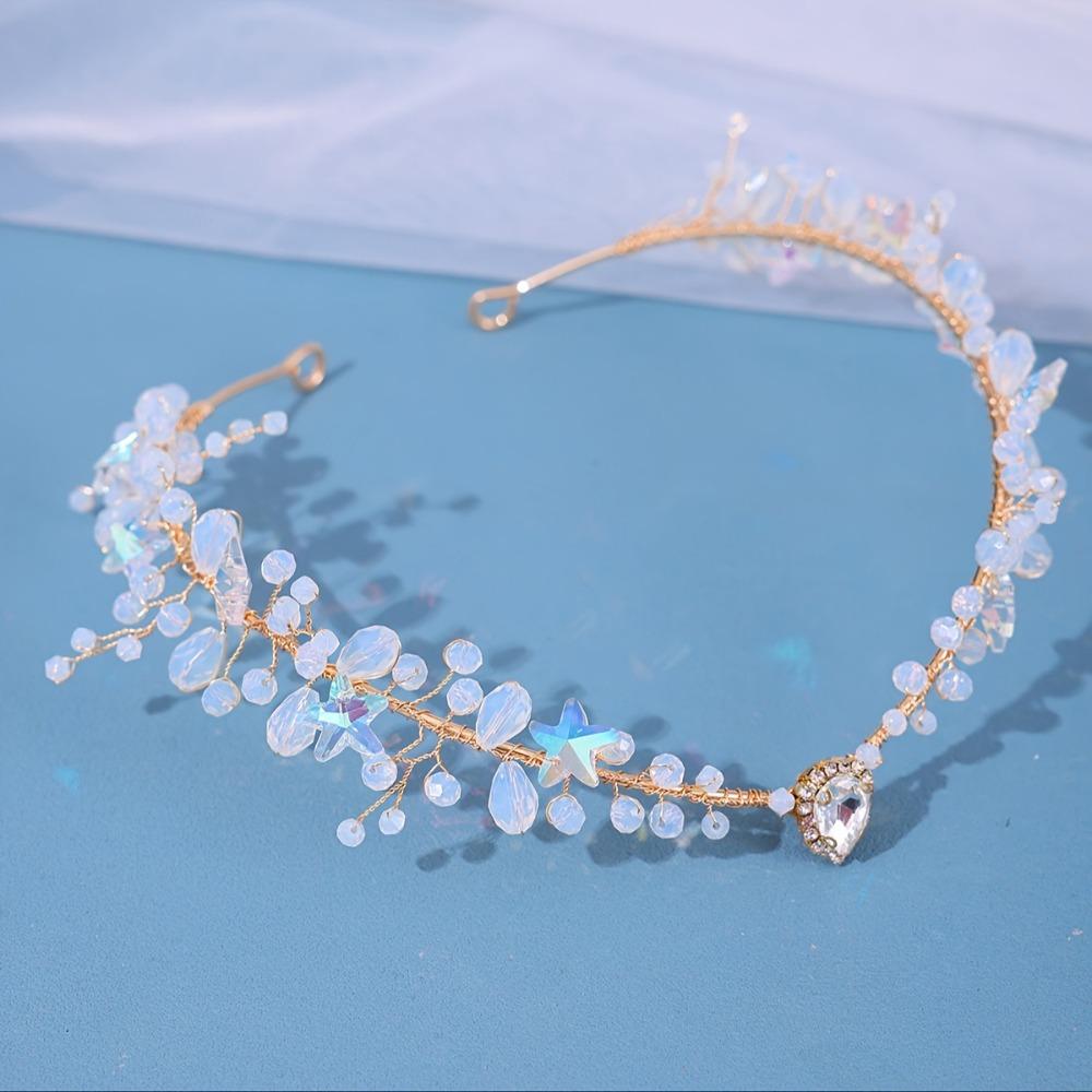 Forest Woodland Fairy Flower Leaf Crowns Handmade Leaves Hair Crowns Elf Headpiece  for Women