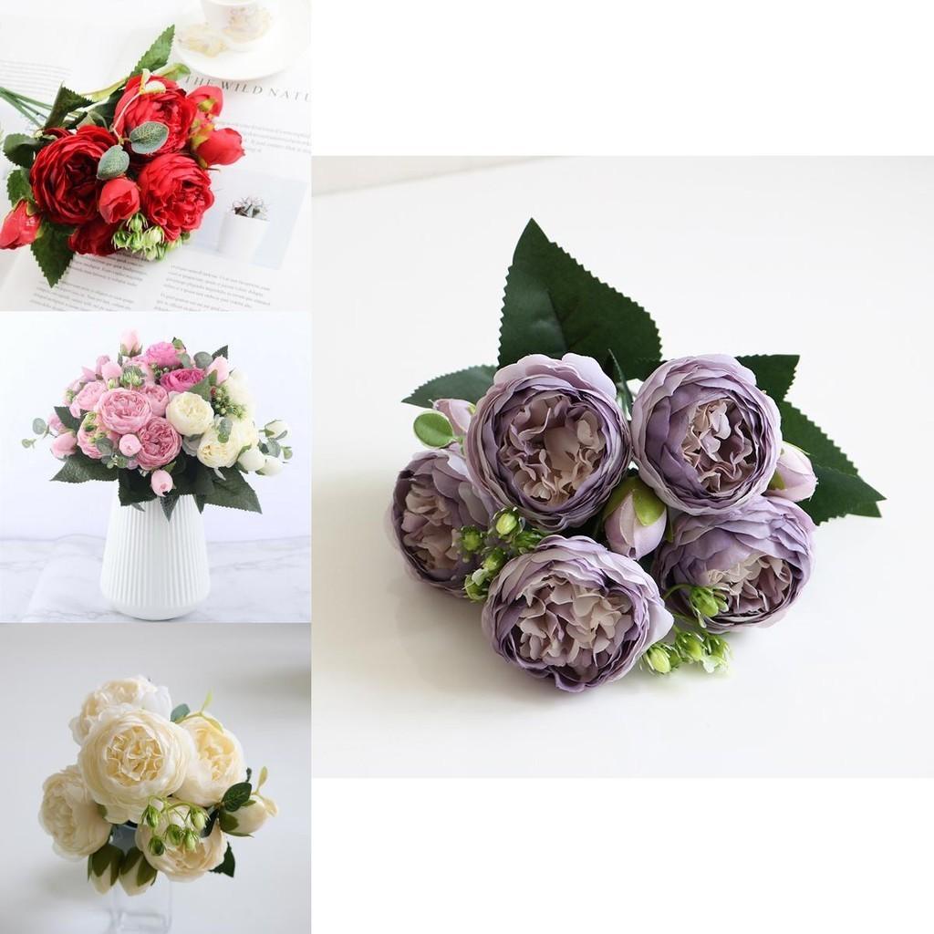 Lifelike 30cm Rose Silk Peony Artificial Flowers Offering Lasting Beauty For All Spaces