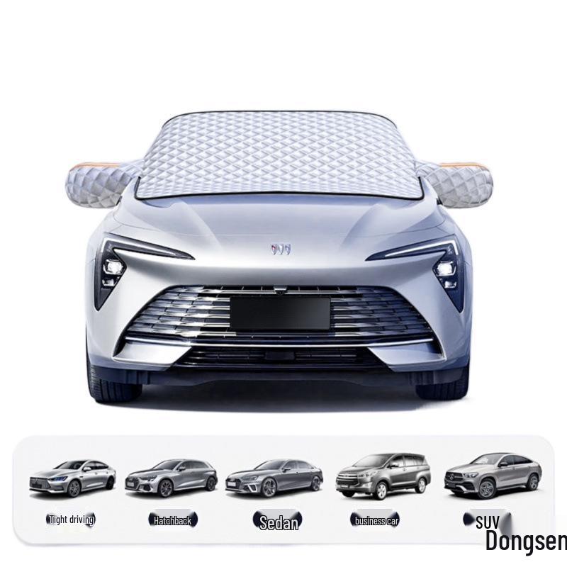 Universal Magnetic Sunshade: Thickened, Snowproof, Anti-Freeze, Light-Blocking Car Cover for Front Windshield