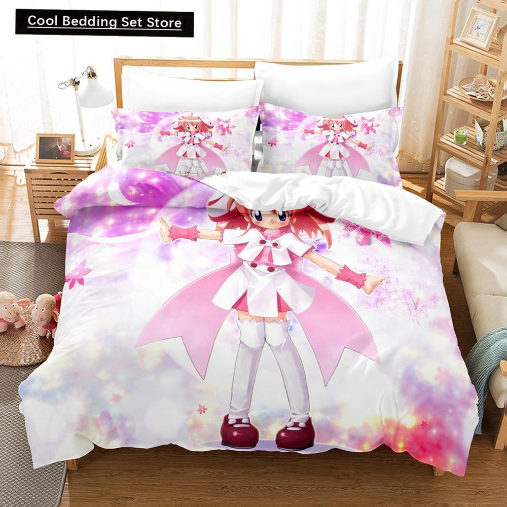 3D Printing Anime Kawaii Girls Rizelmine Bedding Set Single Twin Full Queen King Size Bed Set Adult Kid Bedroom Duvet Cover Sets