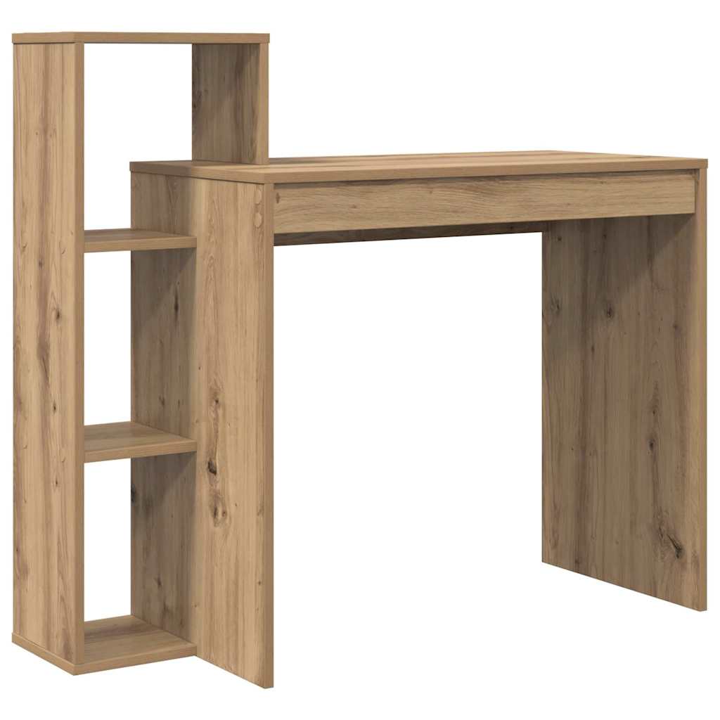Artisan Oak Desk 100 X 40 X 90 Cm Engineered Wood