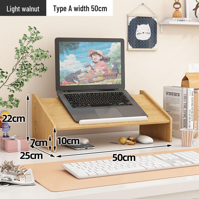 Laptop and Monitor Desktop Riser for Office and Dorm Use