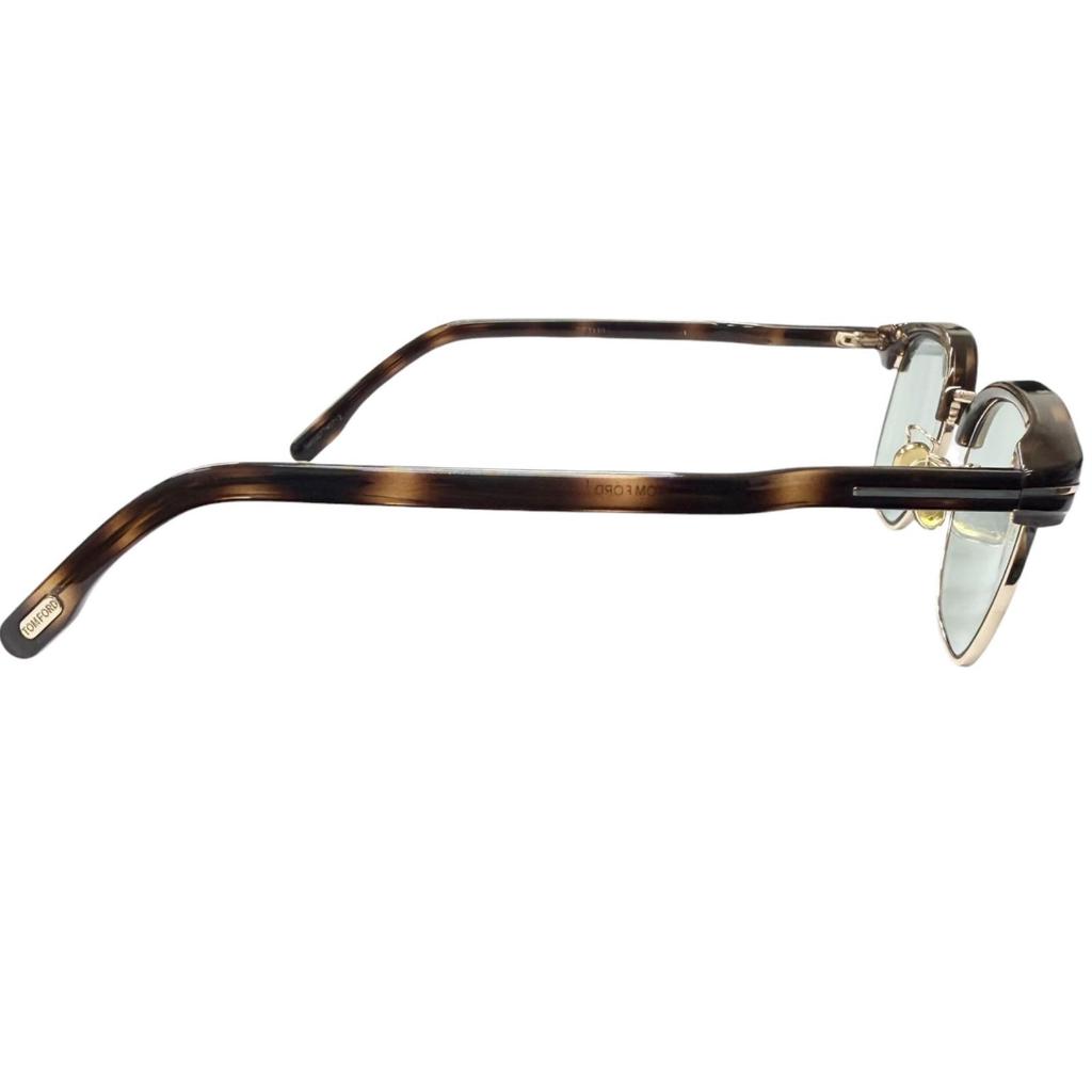 Very Good TOM FORD sunglasses Marble Pattern Browline Brown mens TF1119-D Used