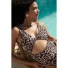 New Sexy Leopard Print One Piece Swimsuit Women Swimwear Cut Out Monokini Thong Micro Bikini Bodysuit Summer Bathing Suit