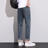 Straight-leg Jeans For Men In Summer, Light-colored Thin Section, Trendy Brand Slim Straight-leg Pants, Korean Style Trendy Stretch American Jeans