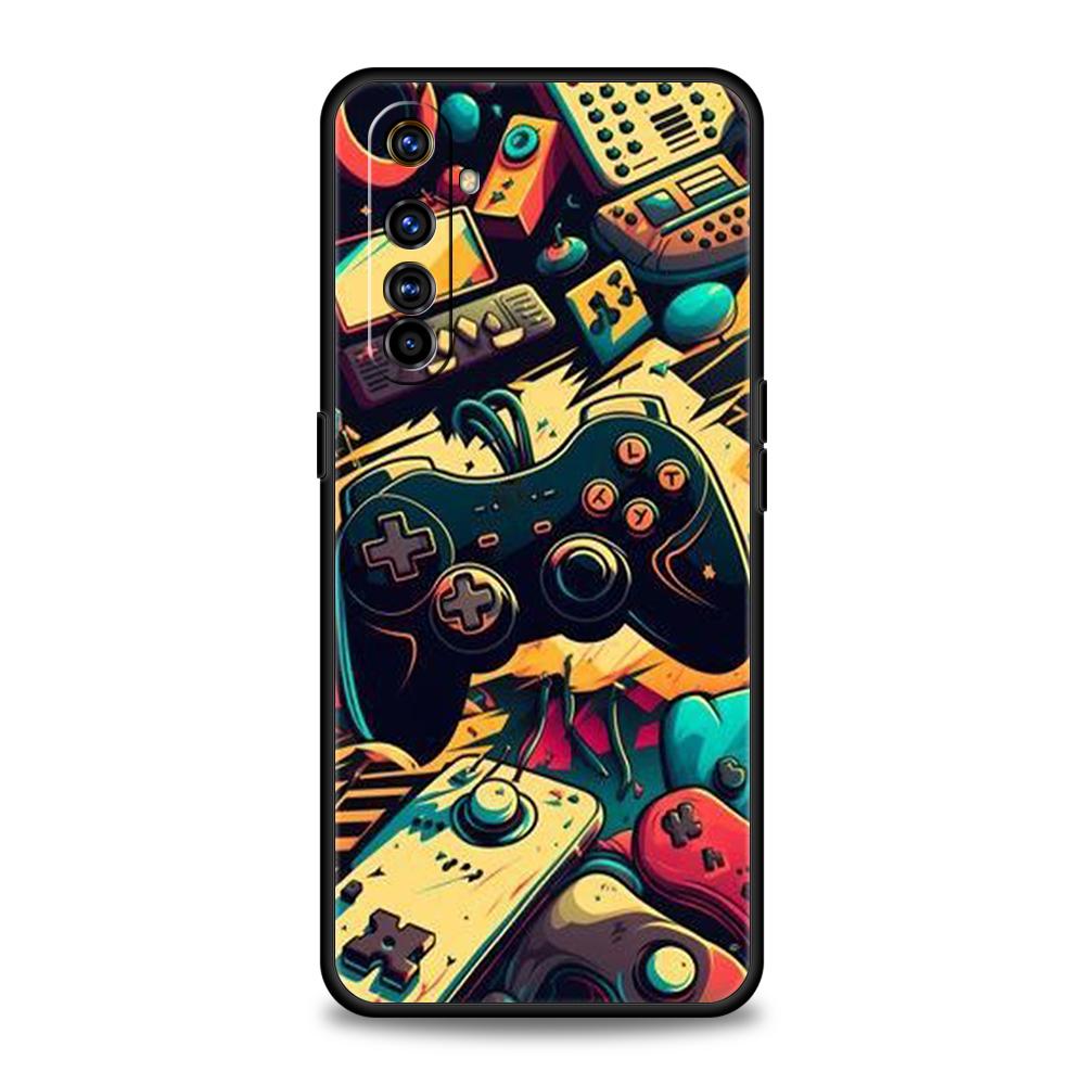 Etui Na Telefon Do Oppo A17 A31 A54 A57 A78 A79 A80 A98 Find X5 X6 Reno 7 8 10 11 12 13 F Pro Miękki Pokrowiec TPU Technologia Konsola Do Gier