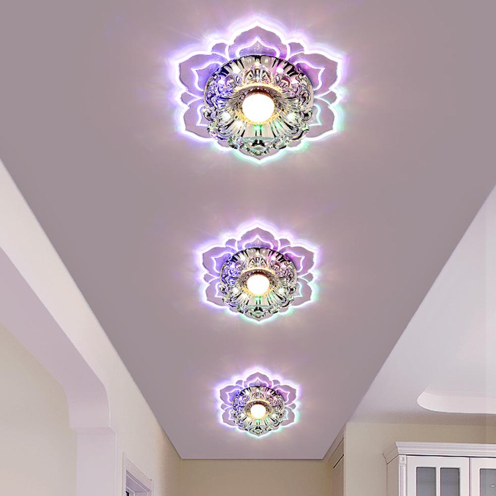 Modern LED Ceiling Light Surface Mounted Living Room Porch Aisle Corridors Lamps Crystal Lampshade Ceiling Light
