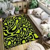 Abstract Wave Carpets Collection of 7 Bright Colors Non Slip Large Area Rugs for Living Room Washable Soft Home Decor Mats