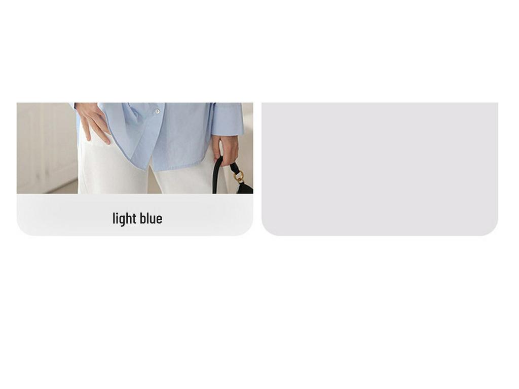 Rose Red Cotton Long-Sleeve Women's Shirt: Loose Fit, Slimming, Fashionable, Skin-Brightening - 2026 Spring Collection, Perfect for Commuting.