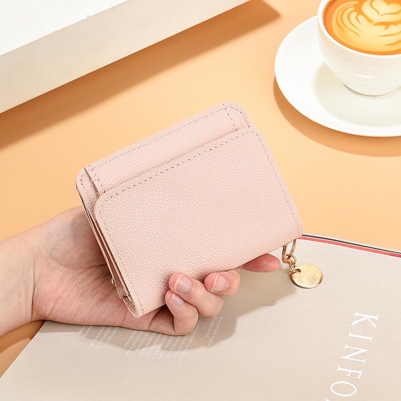 Korean Version of Women's Wallet, Short Fashion Handbag, Multi Card Slot Card Bag, Zipper Coin Purse