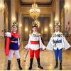 Boy's King Prince Cosplay Costume Prince Crown Scepter Cloak Royalty Suit Halloween Birthday Carnival Costumes Fancy Dress Up
