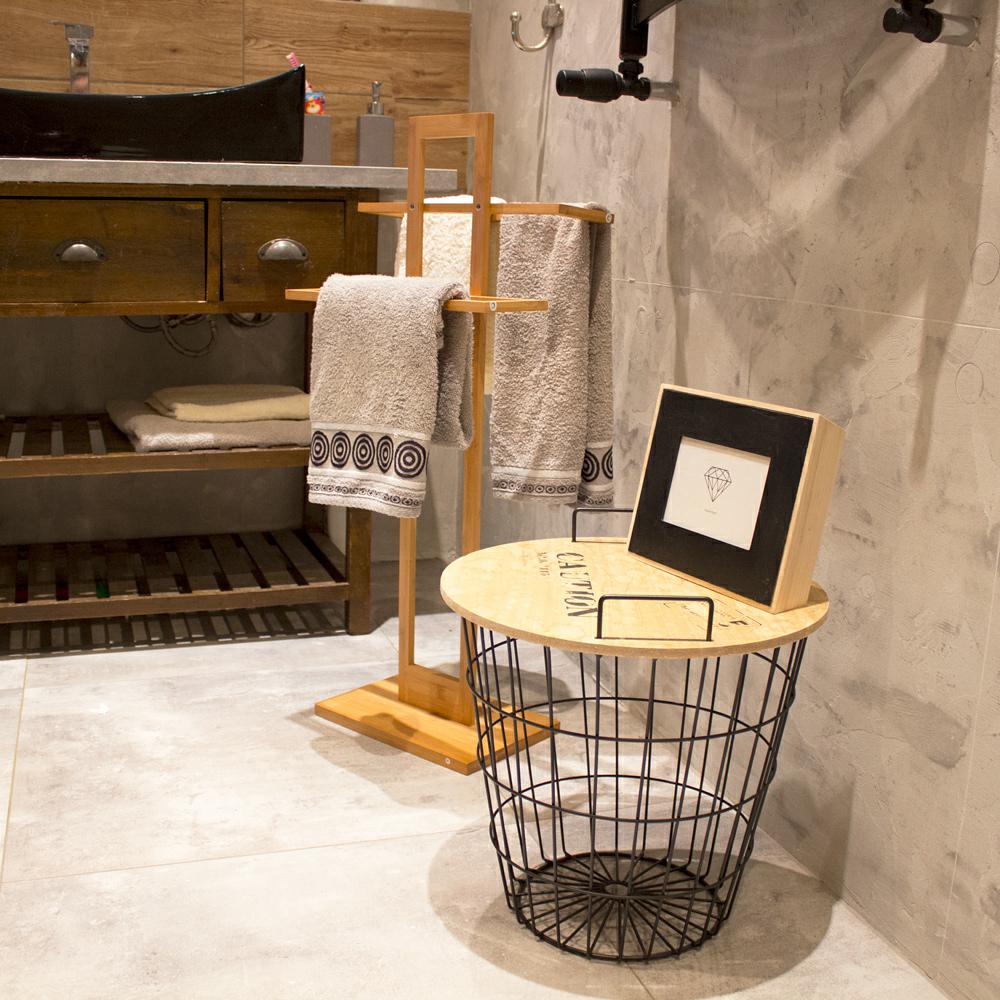 Bamboo Towel Rack 85 Cm