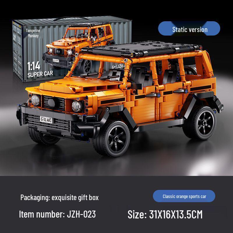 Mercedes G63 Remote Control Sports Car Kit for LEGO Bricks - High Difficulty, Perfect Gift for Boys 14+ Chromed Purple Bull