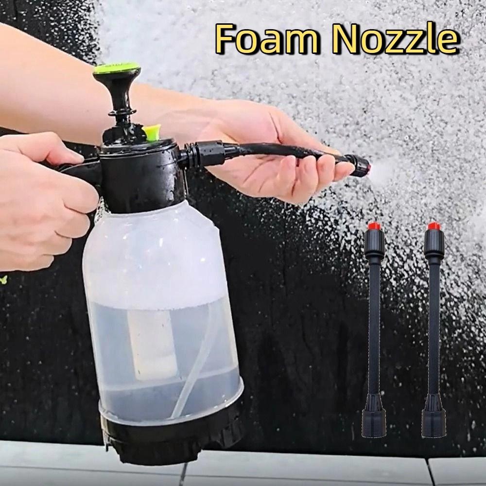 2pcs Long Foam Nozzle Windproof Car Wash Nozzle Fountain Spray Nozzle  Spray Bottle