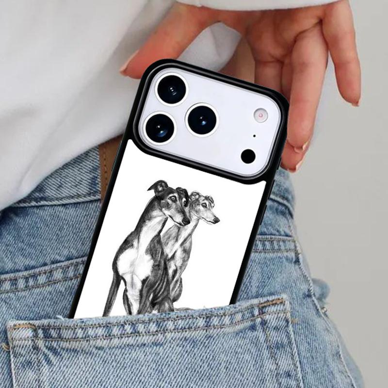 Galgo Greyhound Dog Phone Case for iPhone 16e 15 14 13 12 17 Pro Max Plus Air 17pro Cover Coque