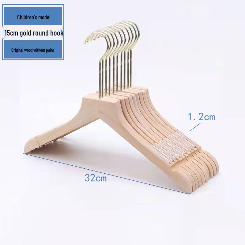 Damen Rutschfester Holzmantelständer Kleiderbügel für Bekleidungsgeschäfte