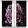 Crystal Rose Patterned Printed Curtains Bedroom Living Room Home Decoration Made Of Polyester Great Decor