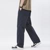 Straight casual pants men's new American spring and summer men's pants splicing three-proof charge pants loose wide-leg trousers