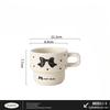Bow Ins Style High Value Ceramic Stacked Cup Office Girls Coffee Cup Household Ceramic Coffee Cup Plate