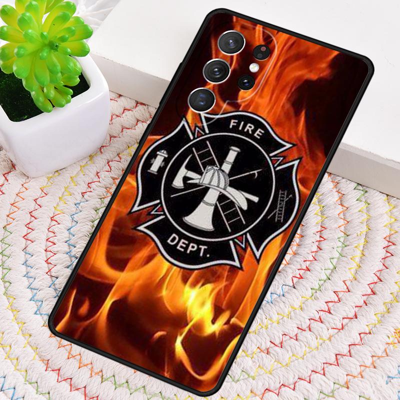 Fire Fireman Firefighter Phone Case for Samsung Galaxy Note 10 Pro S26 Ultra S23 S24 FE S25 S21 S22 PLUS Shockproof Cove
