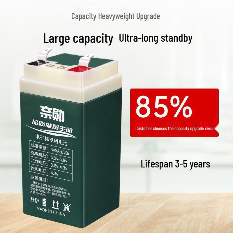 Maintenance-Free 4V4AH Lithium Lead-Acid Battery for Electronic Platform Weighing Scales