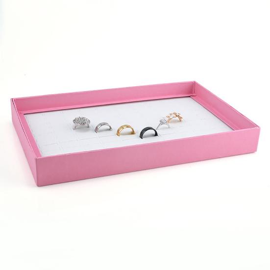 100 Slots Ring Jewelry Display Tray Show Case Organizer Box Storage Holder