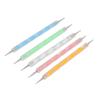 25pcs Nail Art Dotting Pens Acrylic Screw Rod Round Head Nail Art Double Ended Dotting Pen