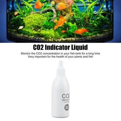 Kapkový test na ryby pro akvarijní ryby Indikátor CO2 v roztoku Akvarijní indikátor CO2 v roztoku Dlouhodobé sledování