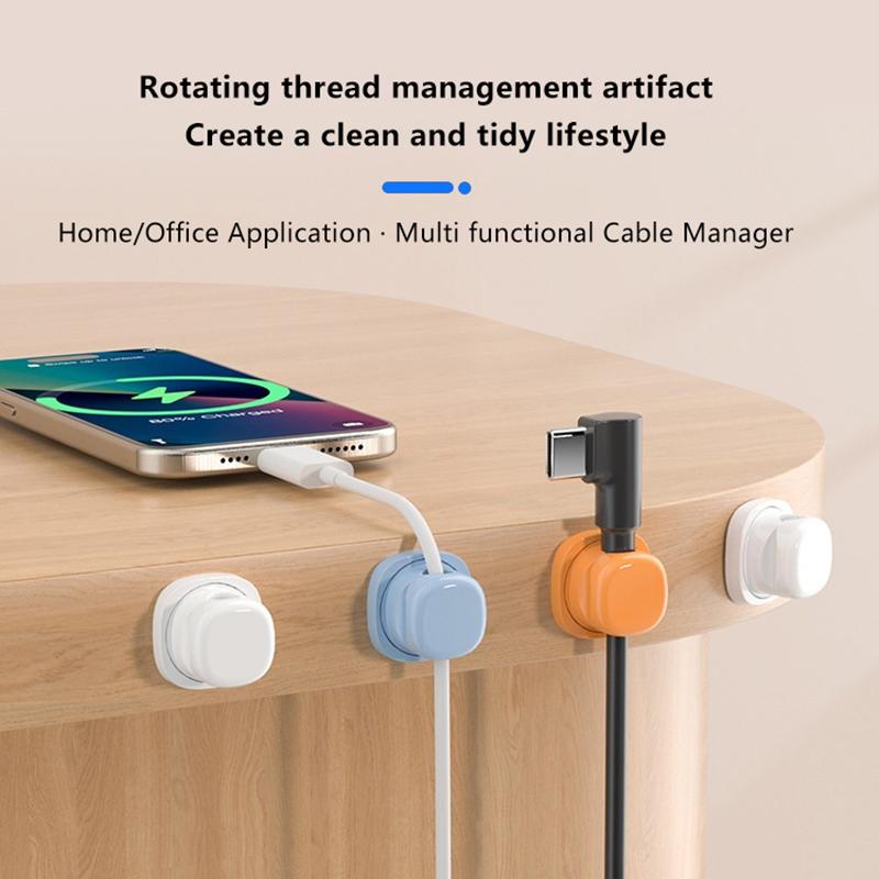 3 Stück Kabelhalter Selbstklebend Kabelklemme Drehbar Unter Tisch Kabelmanagement Ladekabelhalter Drahtklemme Für Auto Zuhause Büro