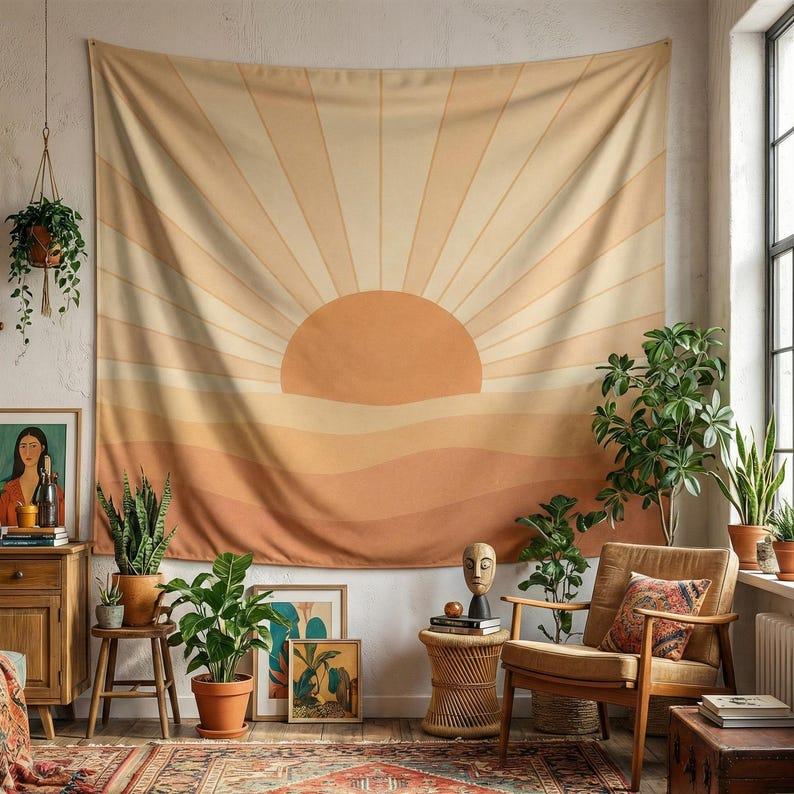 sunrise tapestry 75x100 чёрный